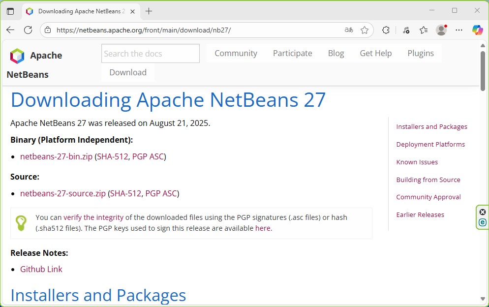 Latest release Apache NetBeans 27 Download 2