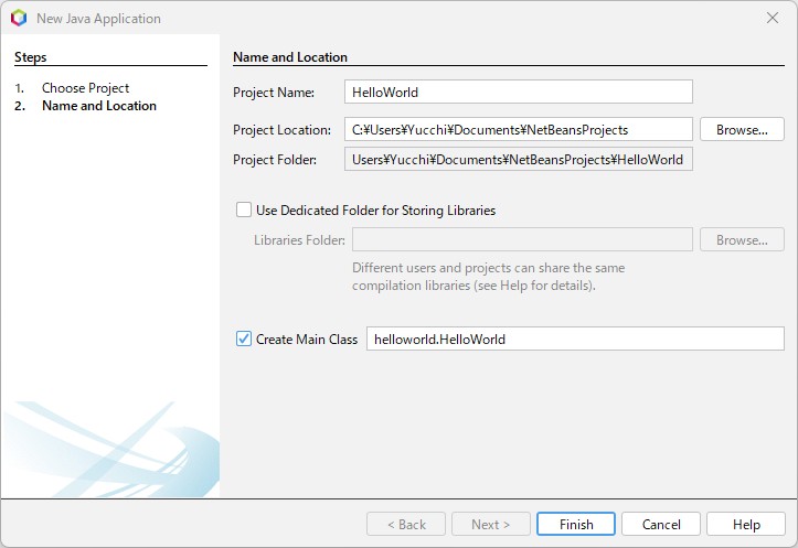 Name and Location Finish